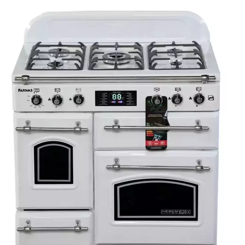 اجاق گاز مفید فارناس مفید صفحه لعاب بسیار بادوام و کیفیتی بی نظیر (طرح فر)
